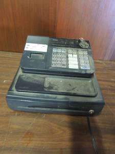 lot 687 image: Casio cash register comes with keys unknown working condition