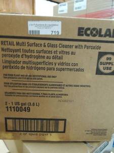 lot 719 image: Ecolab multi surface and glass cleaner x 2 used