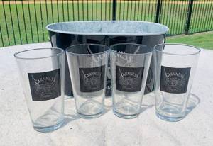 lot 20 image: Guinness glass and bucket set