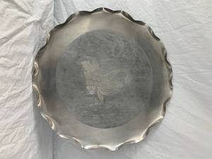 lot 100 image: Silver Serving Platter