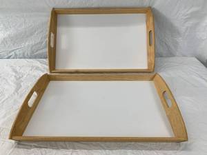 lot 101 image: Ikea Wooden Serving Trays