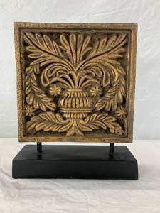 lot 126 image: Ornate gold plaque