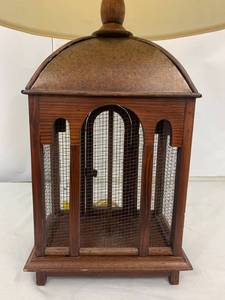 lot 9 image: Birdcage Lamp