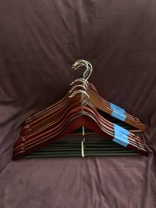 lot 87 image: Wooden Hangers #1