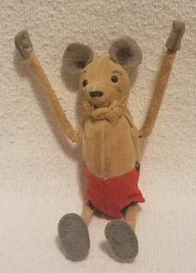 lot 78 image: RARE FIND VINTAGE SCHUCO JOLLY MOUSE WIND-UP SUMMERSAULT MECHANICAL TOY