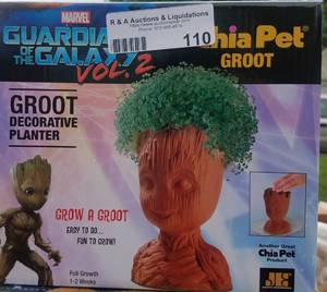 lot 110 image: GUARDIAN OF THE GALAXY CHIA PET GROOT (NEW IN BOX)