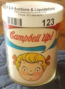 lot 123 image: VINTAGE CAMPBELL SOUP PLASTIC CHILD CUP