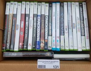 lot 131 image: LOT OF VIDEO GAMES (XBOX 360, NINTENDO DS, WII)