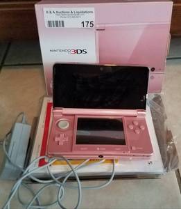 lot 175 image: NINTENDO 3DS WITH ACCESSORIES AND BOX
