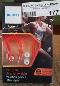 lot 177 image: PHILLIPS ACTION FIT EARPHONES (NEW)