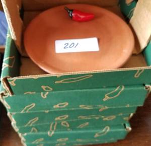 lot 201 image: CHILI COLLECTION PLATES IN BOXES