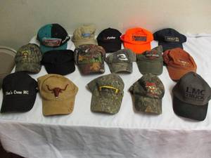 lot 28 image: Lot of 16-Collectable  Useable Baseball Caps