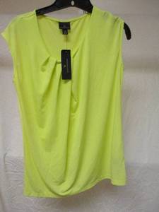 lot 64 image: NEW-Worthington-Blouse, Lemon Lime