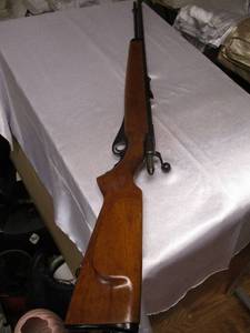 lot 4 image: O.F. Mossberg and Sons Model 46M(a) Tube feed, Bolt Action-22 (Uses S-L-LR , Ammo) Rifle.