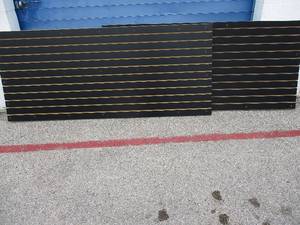 lot 11 image: Lot of Slat wall Panels - Black