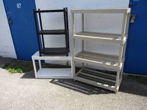 lot 32 image: Lot of 3-Different Plastic Stands