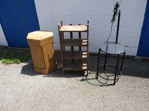 lot 34 image: Lot of 3-Mixed Tables
