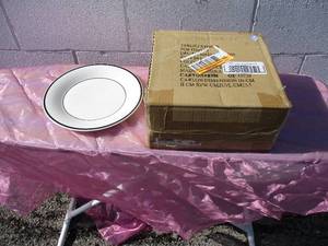 lot 69 image: 4-Boxes of 8-10-12 Dinner Plates With 2-Strips In Each Box