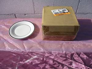 lot 64 image: 2-Boxes of 8-7-12 Salad Plates With 2-Strips In Each Box
