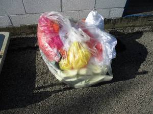 lot 105 image: Large Bag Of Mixed Chair Covers, Ties, Table Covers and A Quilt