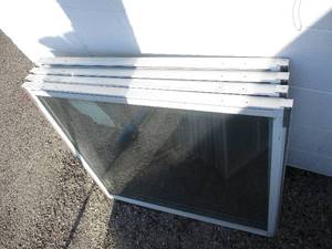 lot 112 image: Lot Of 4-Glass Windows-Great For Crafting