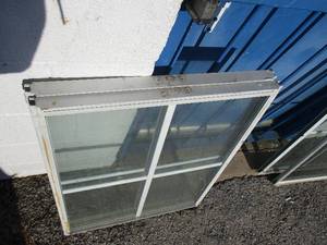 lot 114 image: Lot Of 2-Glass Windows-Great For Crafting