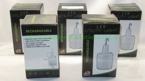 lot 15 image: New KTS LED rechargeable hanging utility light, 5 total
