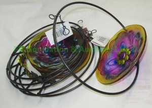 lot 28 image: New Country side hanging bird feeder yard decor, 6 total