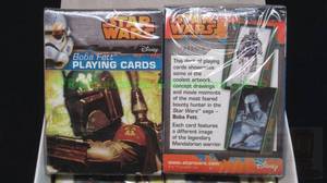 lot 32 image: New Disney Star Wars Boba Fett playing cards, 12 decks