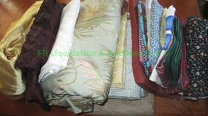 lot 62 image: Assorted linens and fabrics as shown