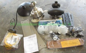 lot 77 image: Home decorators collection Carrington 60 ceiling fan unassembled