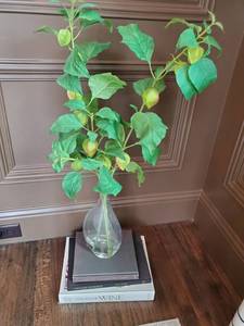 lot 13 image: Coffee Table Wine Themed Books & Faux Plant