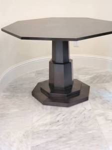 lot 25 image: Octagon Shaped Wood Table