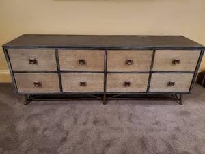 lot 72 image: Universal Eight Drawer Buffet with Metal Base
