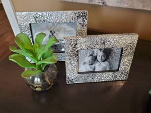 lot 73 image: Tozai Home Frames and Faux Succulent