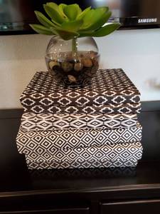 lot 121 image: Faux Succulent & Covered Books