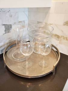 lot 182 image: Wine Accessories with Metal Tray