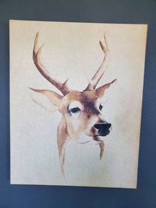 lot 218 image: Giclee on Canvas Watercolor Animal III