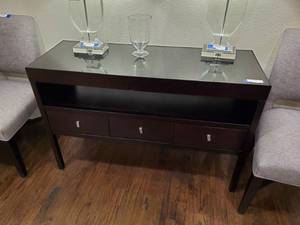 lot 42 image: Three Drawer Buffet by Sunpan Modern Home
