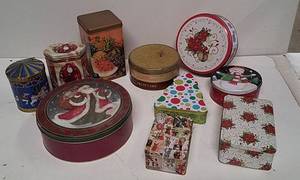 lot 223 image: Assorted Decorative Tins