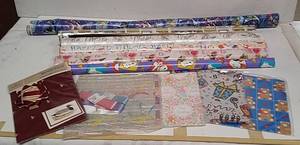 lot 224 image: Assorted Non-Seasonal Wrapping Paper