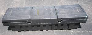 lot 251 image: Black Plastic Contico Tuff-Box Truckbed Toolbox