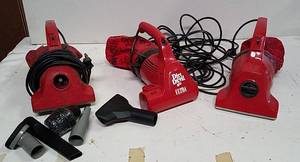 lot 294 image: 3 Dirt Devil Handheld Vacuum Cleaners