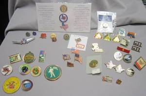 lot 301 image: Hat and lapel pins
