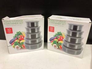 lot 23 image: New Metal Storage Containers