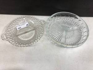 lot 41 image: Glass Divided Trays