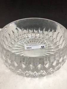 lot 43 image: Crystal Bowl from Santa Fe, BNSF