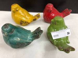 lot 50 image: Assorted Colors Bird Knick Knacks