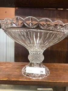 lot 75 image: Crystal Pedestal Bowl