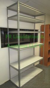 lot 21 image: Metal frame utility shelf